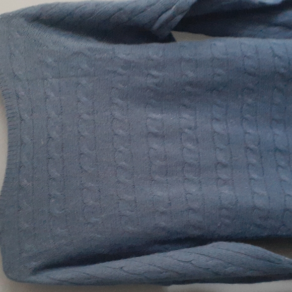 Lauren ralph Lauren blue cashmere and lambswool  blend sweater size medi… - Picture 7 of 11